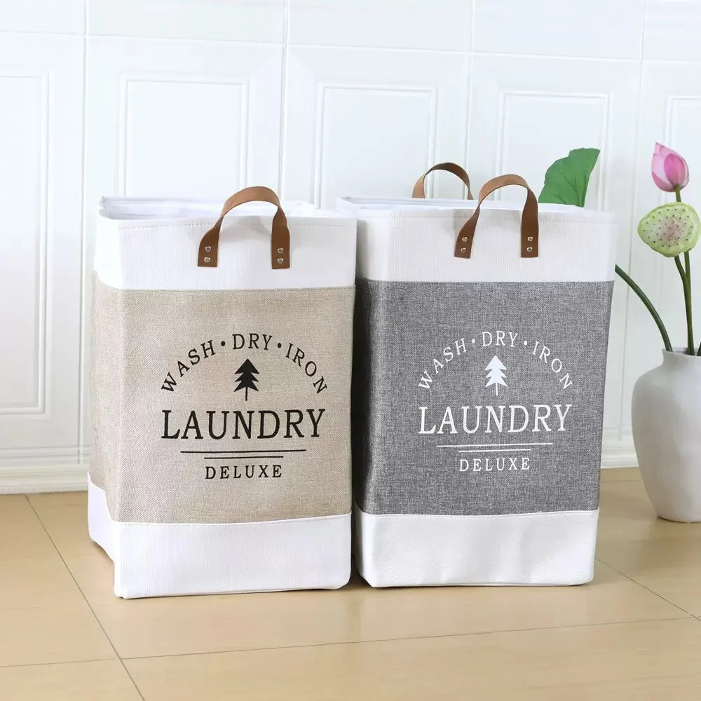 Deluxe Fabric Laundry Basket