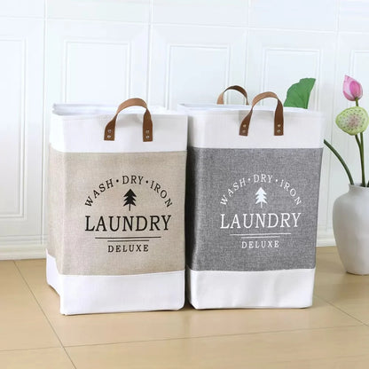 Deluxe Fabric Laundry Basket