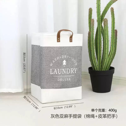Deluxe Fabric Laundry Basket